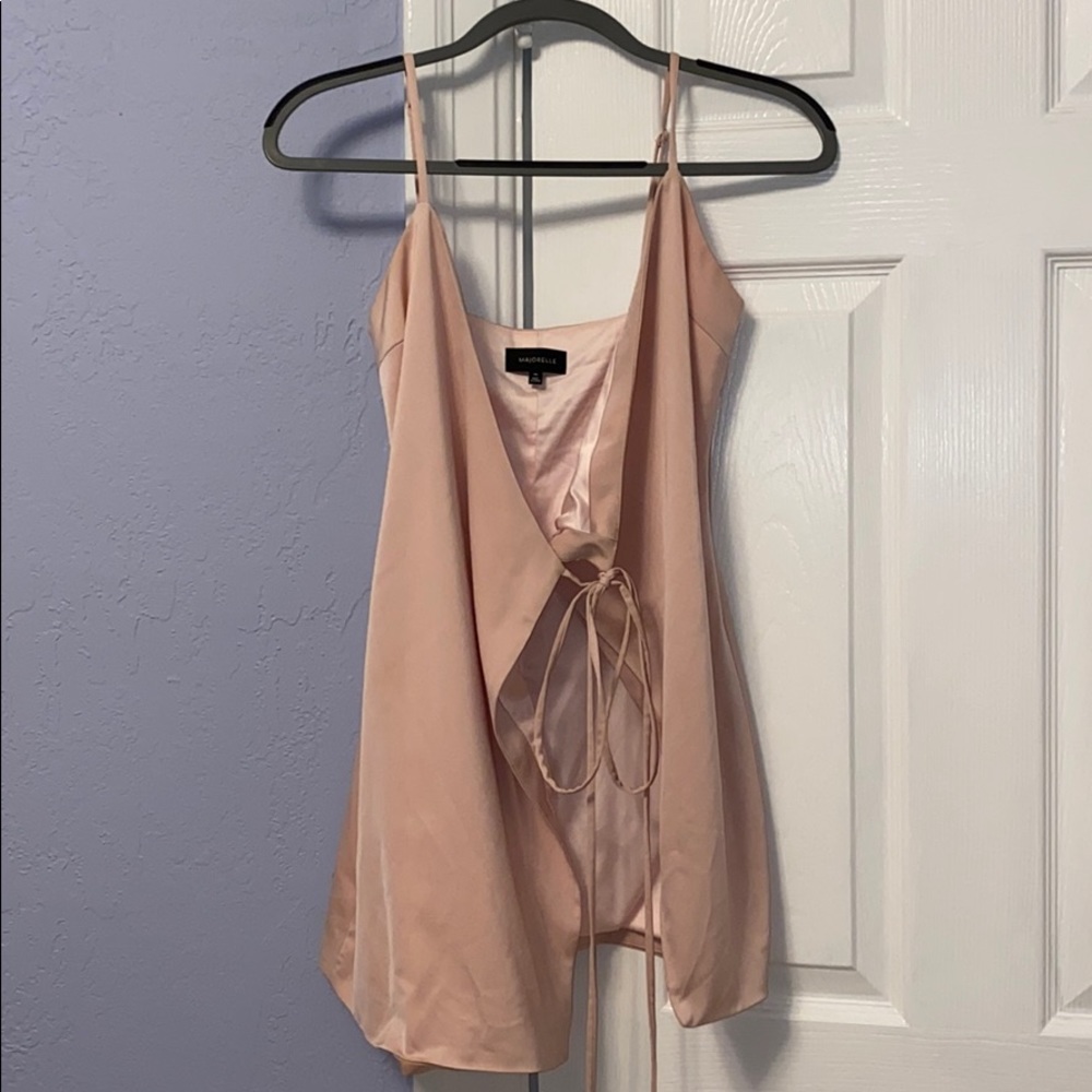 Majorelle Pink Wrap Mini Dress